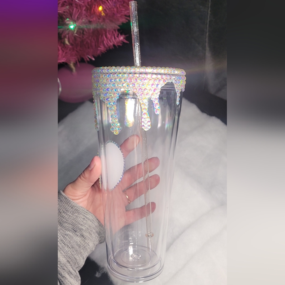 Drip Rhinestone Tumbler - Picture 4 of 5